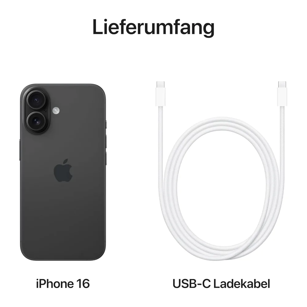 Apple iPhone 16, 128GB, Nero (Ricondizionato) — 6