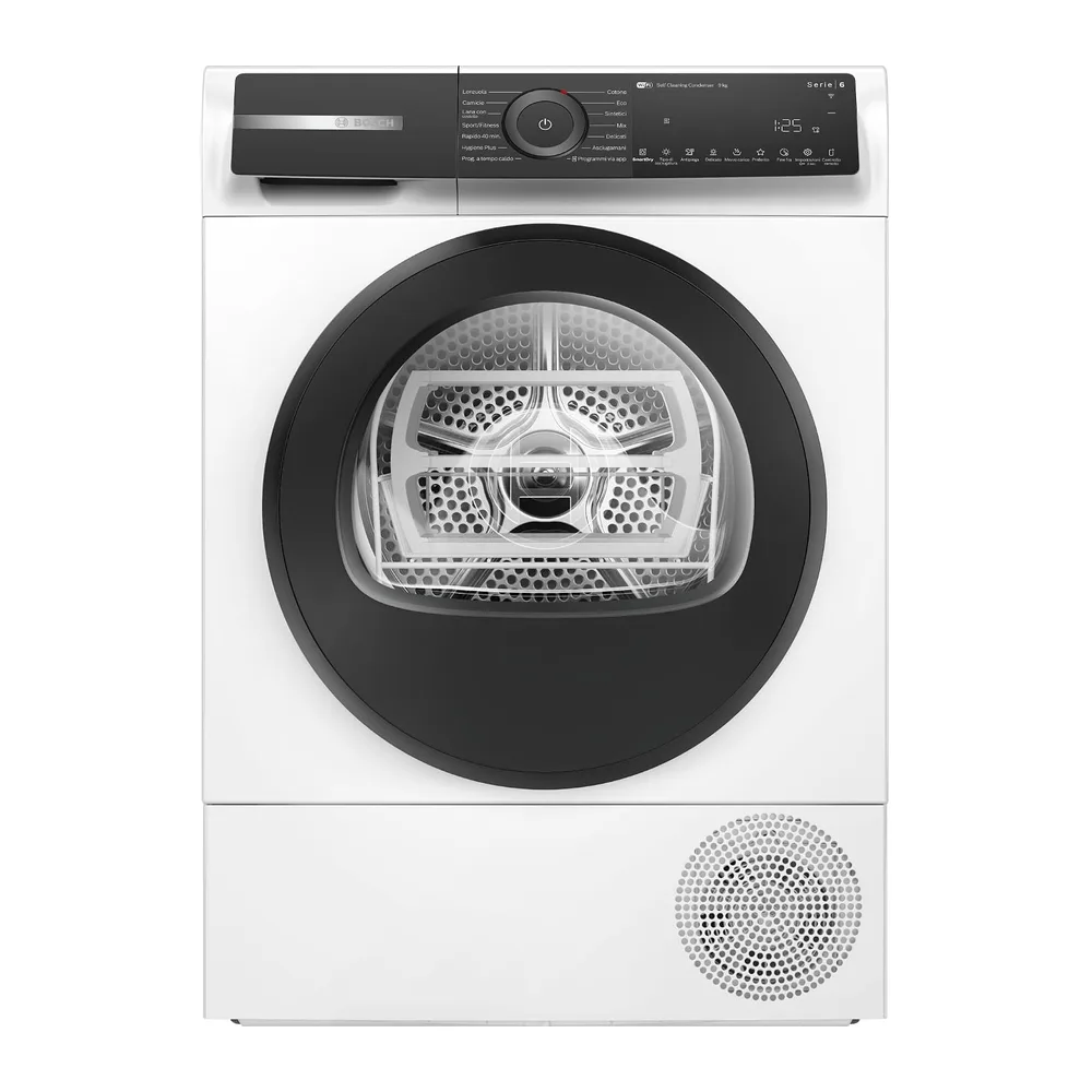 Bosch WQH245B0IT Serie 6 Asciugatrice a pompa di calore 9kg Bianco [Classe di efficienza energetica C]