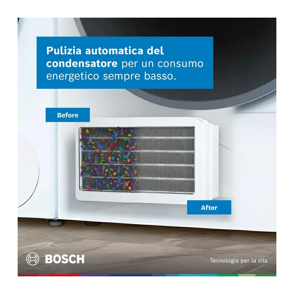 Bosch WQH245B0IT Serie 6 Asciugatrice a pompa di calore 9kg Bianco [Classe di efficienza energetica C] — 5
