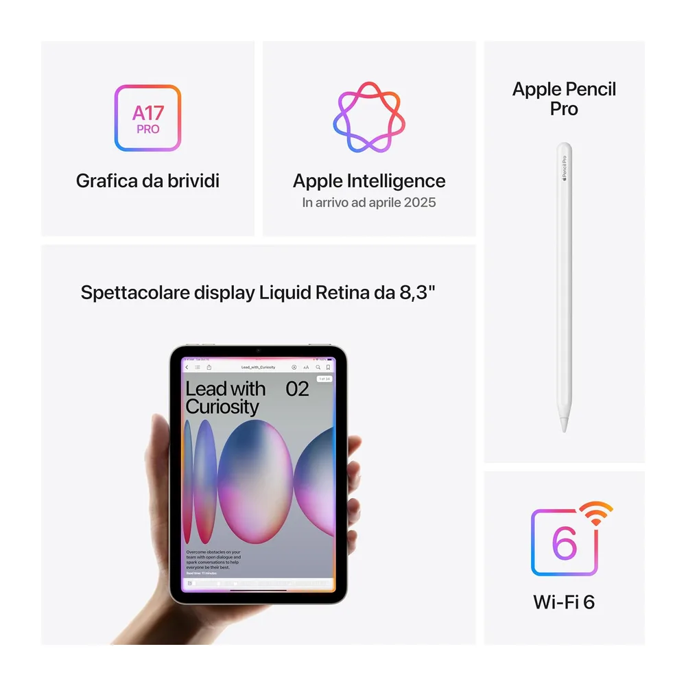 Apple iPad mini con chip A17 Pro: Progettato per Apple Intelligence — 4