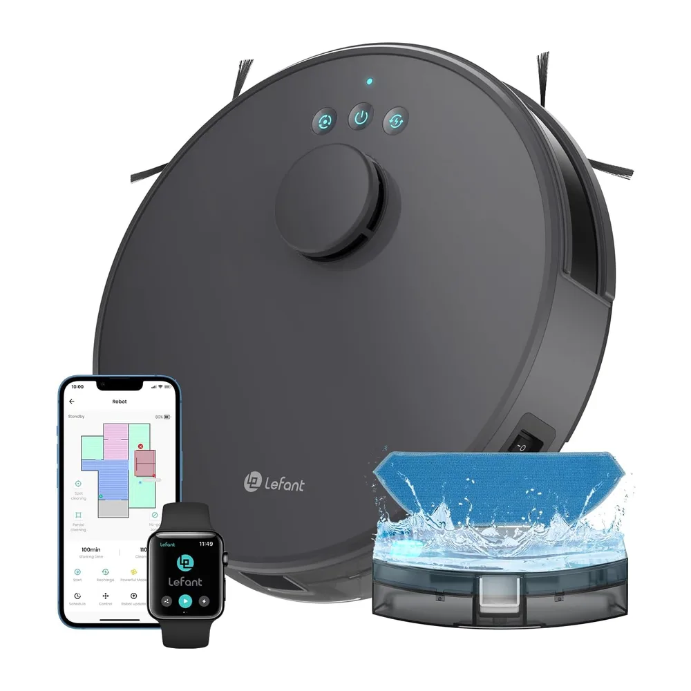 Lefant M1 Robot Aspirapolvere Lavapavimenti con Mappatura 3 in 1