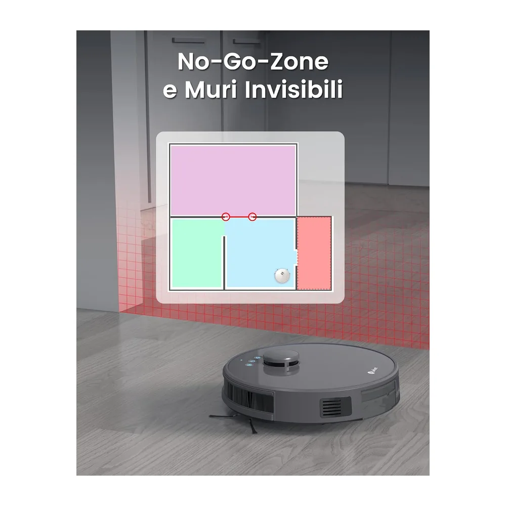 Lefant M1 Robot Aspirapolvere Lavapavimenti con Mappatura 3 in 1 — 5