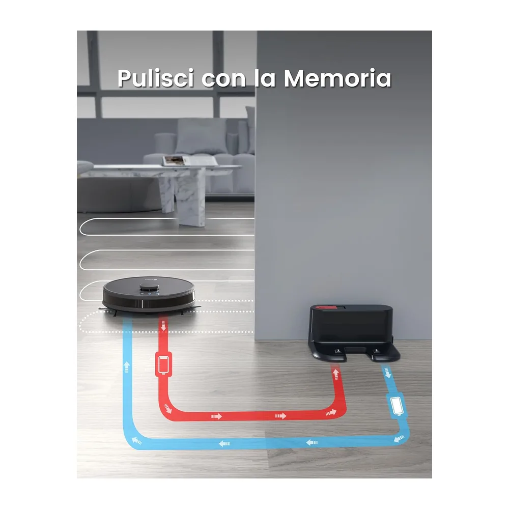 Lefant M1 Robot Aspirapolvere Lavapavimenti con Mappatura 3 in 1 — 6