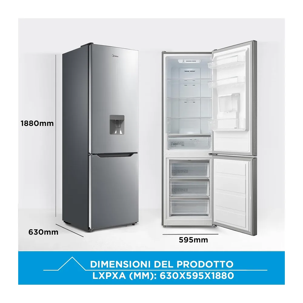 Midea MDRB424FGE02IW 310L Frigorifero Combinato — 2