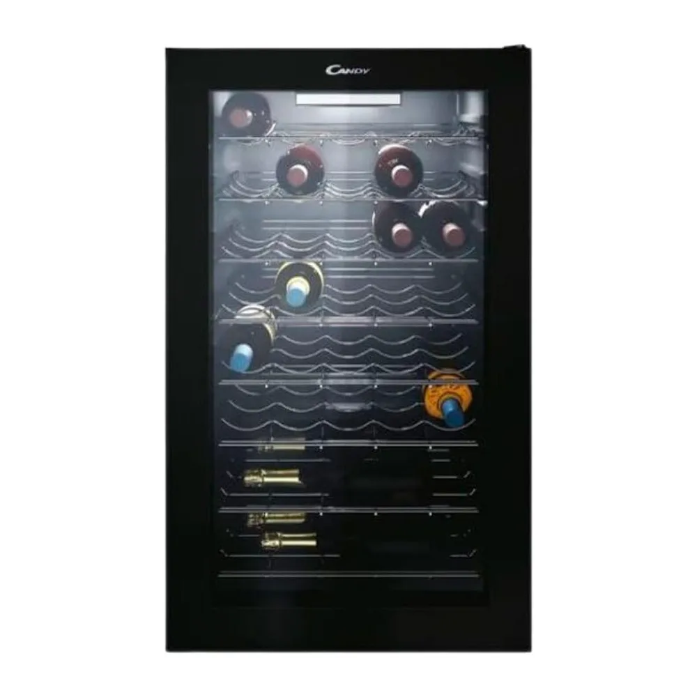 CANDY DiVino, CWC 150 EM/NF, Cantina Vino, 41 bottiglie, 39 dB, APP hOn, Tecnologia Vivino, Monozona, Nero,