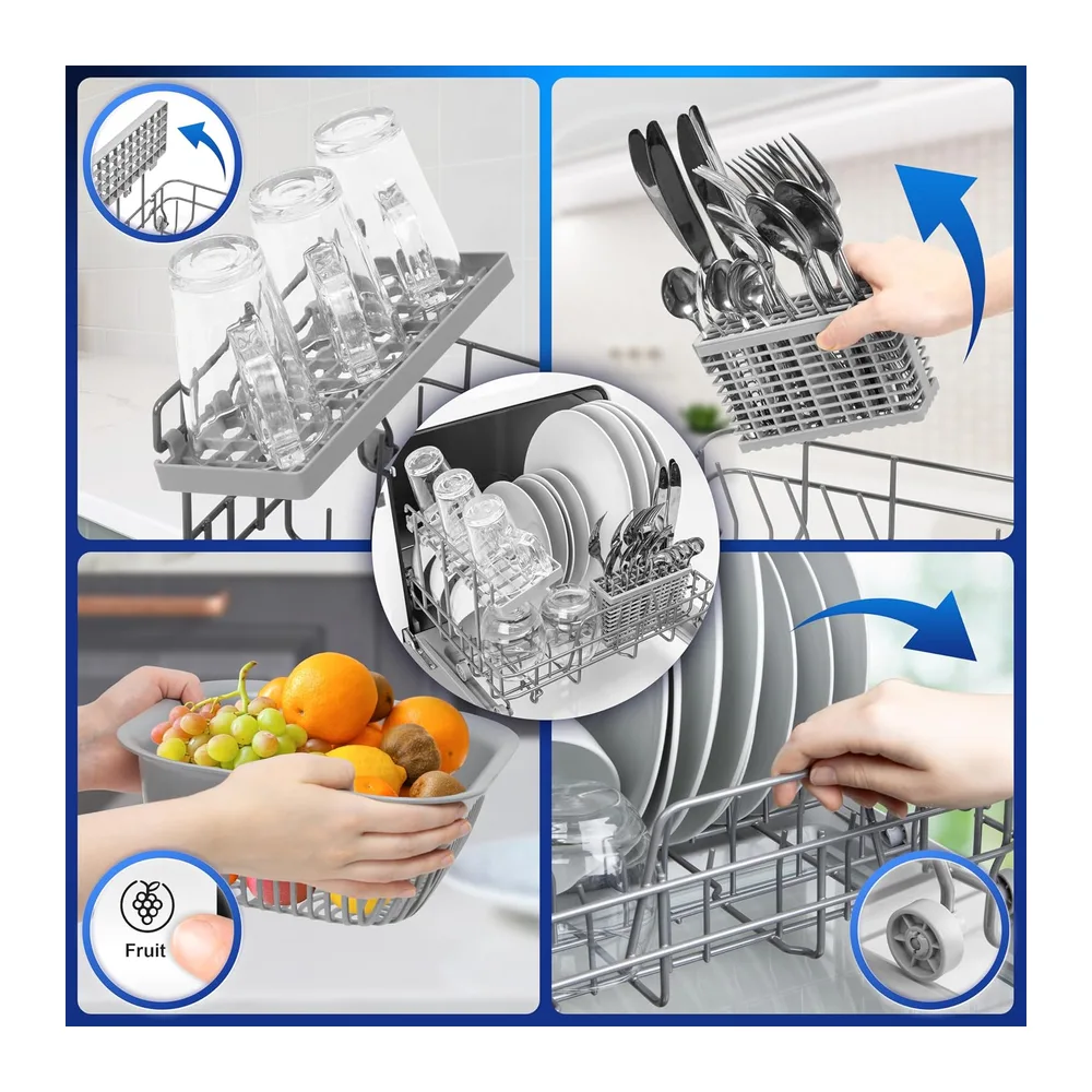 Duronic DW5 WE Mini Lavastoviglie da Tavolo 950W — 4