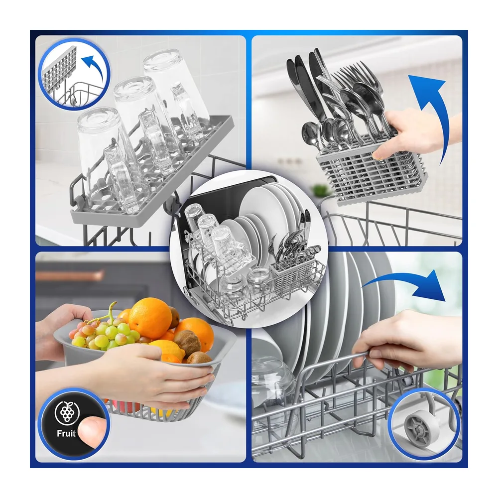 Duronic DW5 BK Mini Lavastoviglie da Tavolo 950W — 4