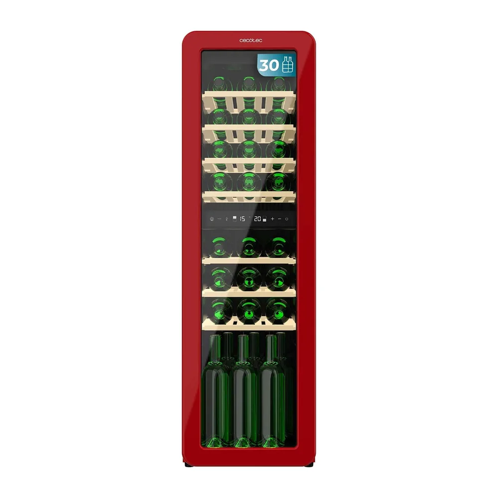 Cecotec Cantina da vino 30 Bottiglie Bolero GrandSommelier Origin Duo 30 Hit Red. Cantina per vino retrò