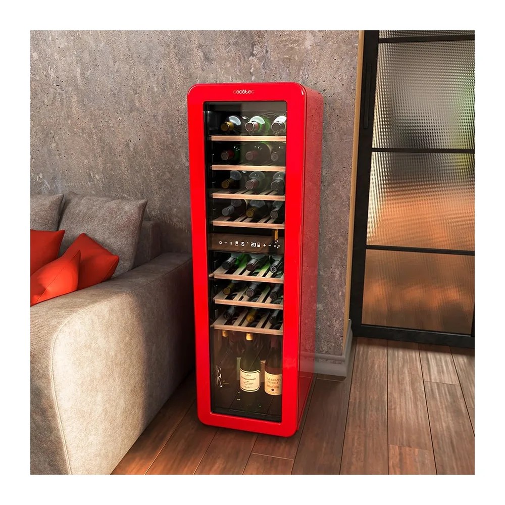 Cecotec Cantina da vino 30 Bottiglie Bolero GrandSommelier Origin Duo 30 Hit Red. Cantina per vino retrò — 5