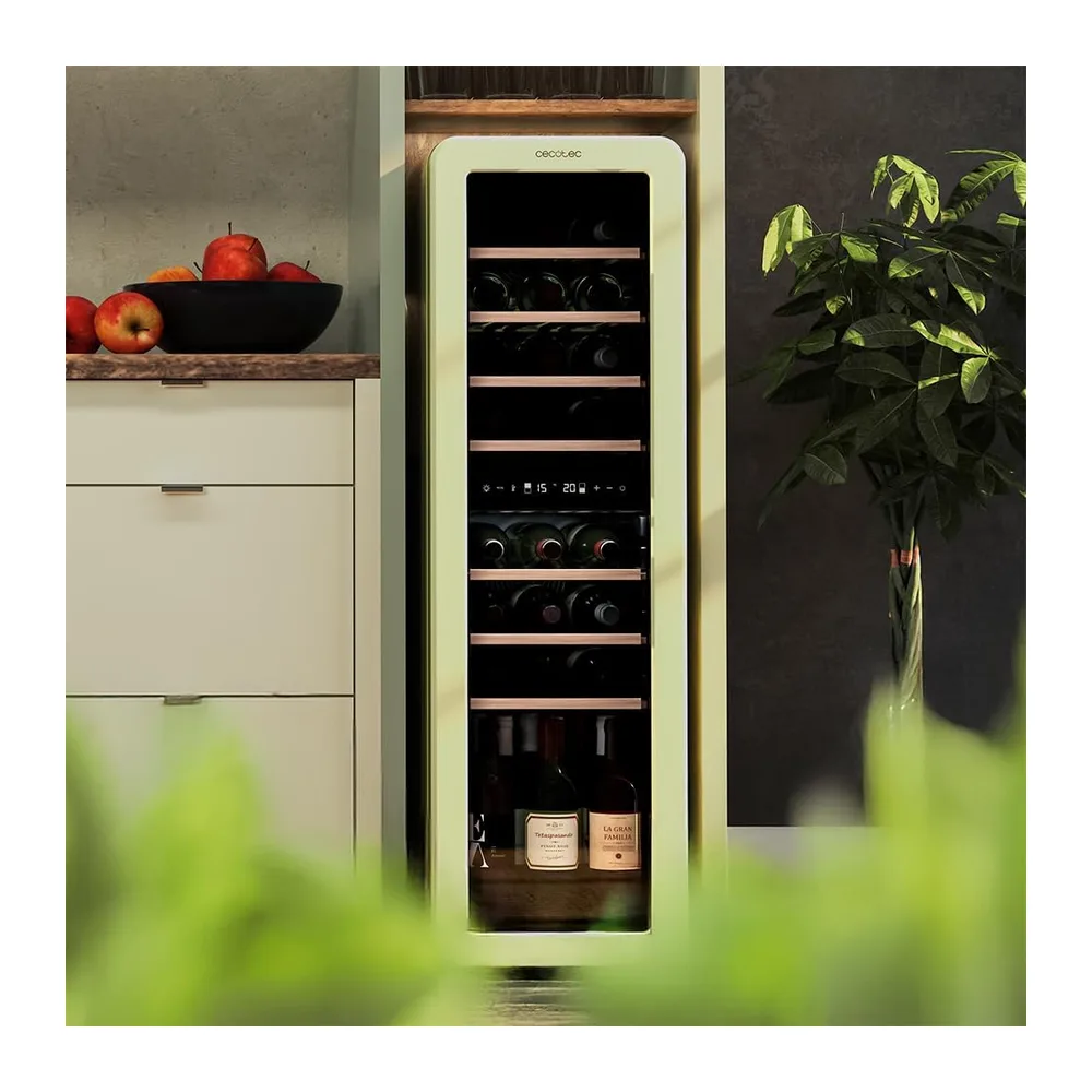 Cecotec Cantina da vino 30 Bottiglie Bolero GrandSommelier Origin Duo 30 Hit Black. Cantina per vino retrò — 6