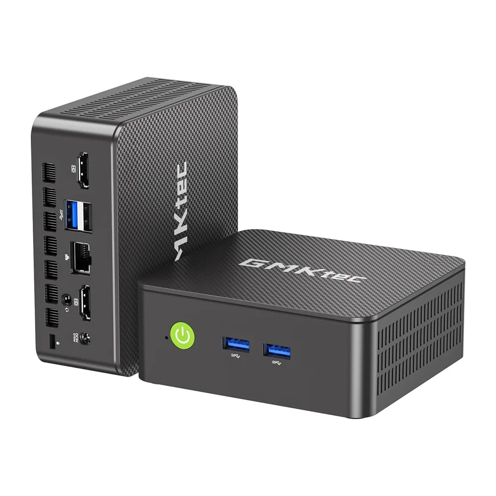 GMKtec Mini PC N95 (Turbo 3.4 GHz) 8 GB DDR4 256 GB SSD Computer Desktop 4K Dual HDMI Display/3x USB 3.2/WiFi