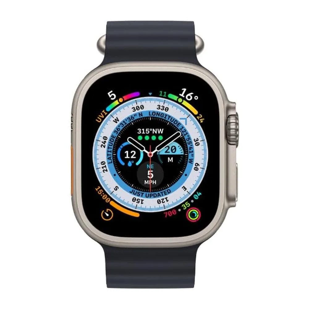 Apple Watch Ultra 2 (GPS, 49mm) Cassa in titanio con cinturino Black Ocean, Taglia unica (Ricondizionato) — 2