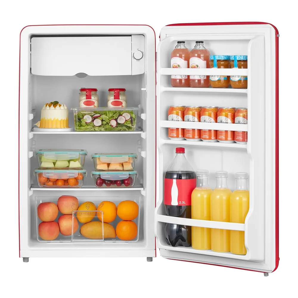 COMFEE' Mini Frigo 93L Frigorifero Monoporta Design Retrò — 3