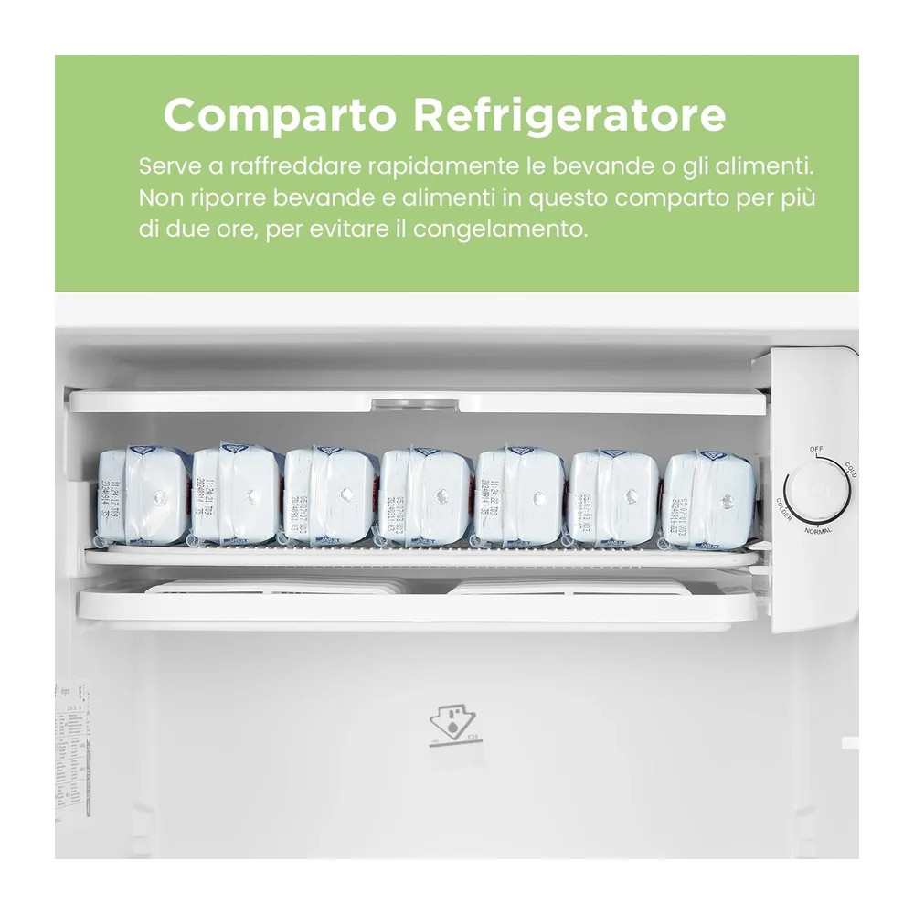 COMFEE' Mini Frigo 93L Frigorifero Monoporta Design Retrò — 6