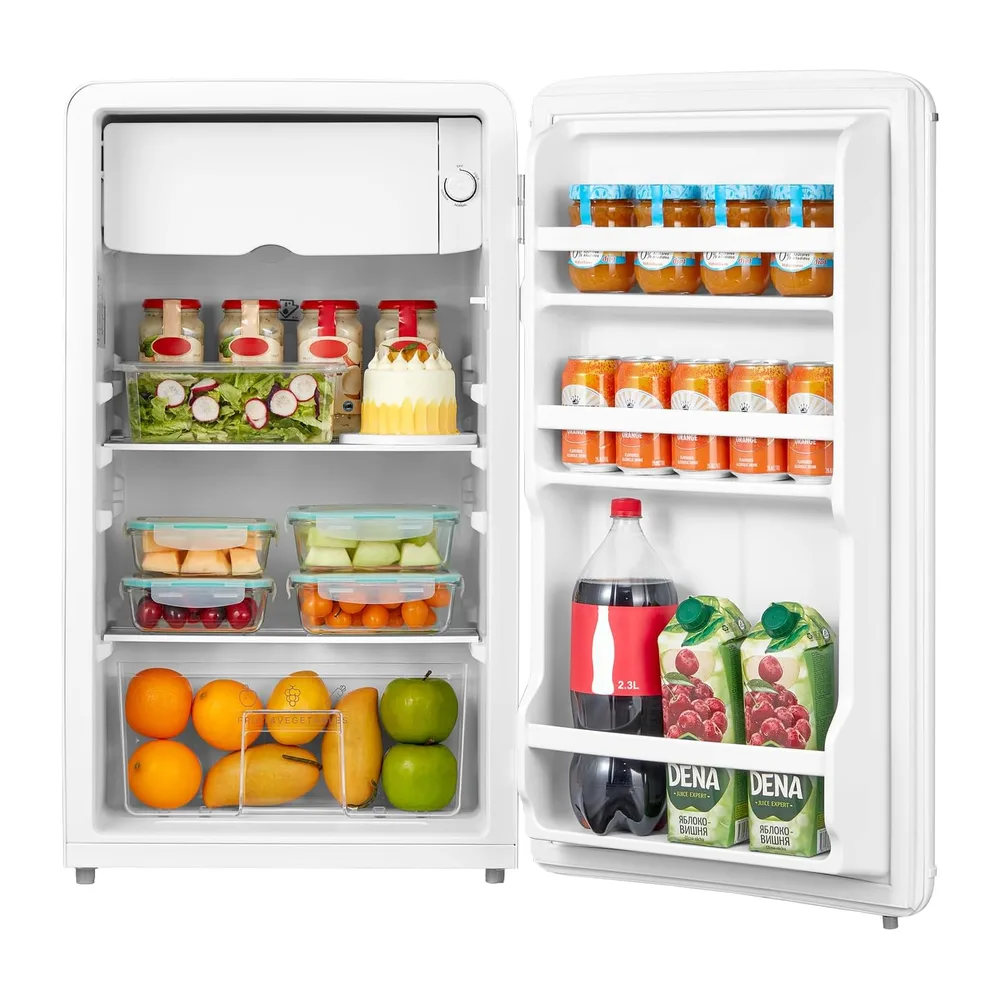 COMFEE' Mini Frigo 93L Frigorifero Monoporta Design Retrò — 4