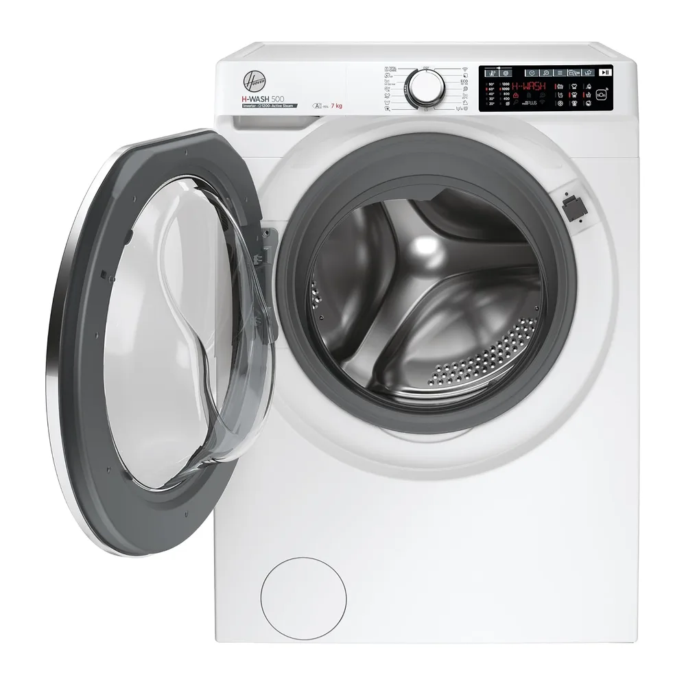 Hoover H-Wash 500 Lavatrice Slim 7 kg, 1200 Giri, Classe A, Motore Inverter Eco-Power, Wi-Fi + Bluetooth, — 2