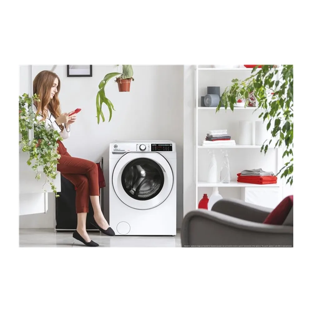 Hoover H-Wash 500 Lavatrice Slim 7 kg, 1200 Giri, Classe A, Motore Inverter Eco-Power, Wi-Fi + Bluetooth, — 6