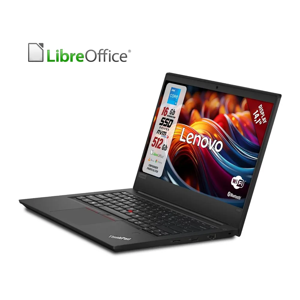 Lenovo ThinkPad - Pc Portatile Intel i5-8365u 4 Core 1.6Ghz - Ram 8Gb SSD 256Gb - Display 14.1" FHD - Win 11 — 5