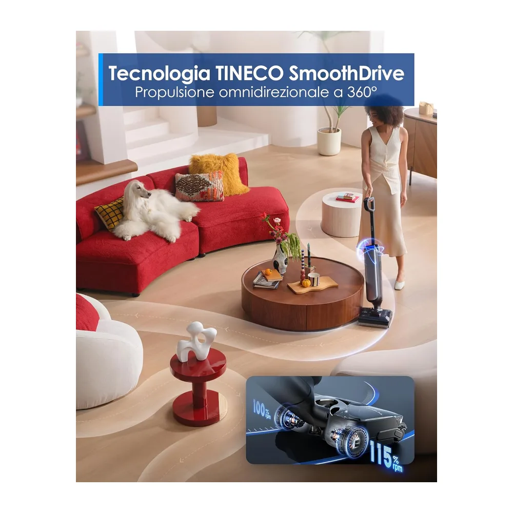 Tineco Floor ONE S9 Artist Aspirapolvere Lavapavimenti — 5