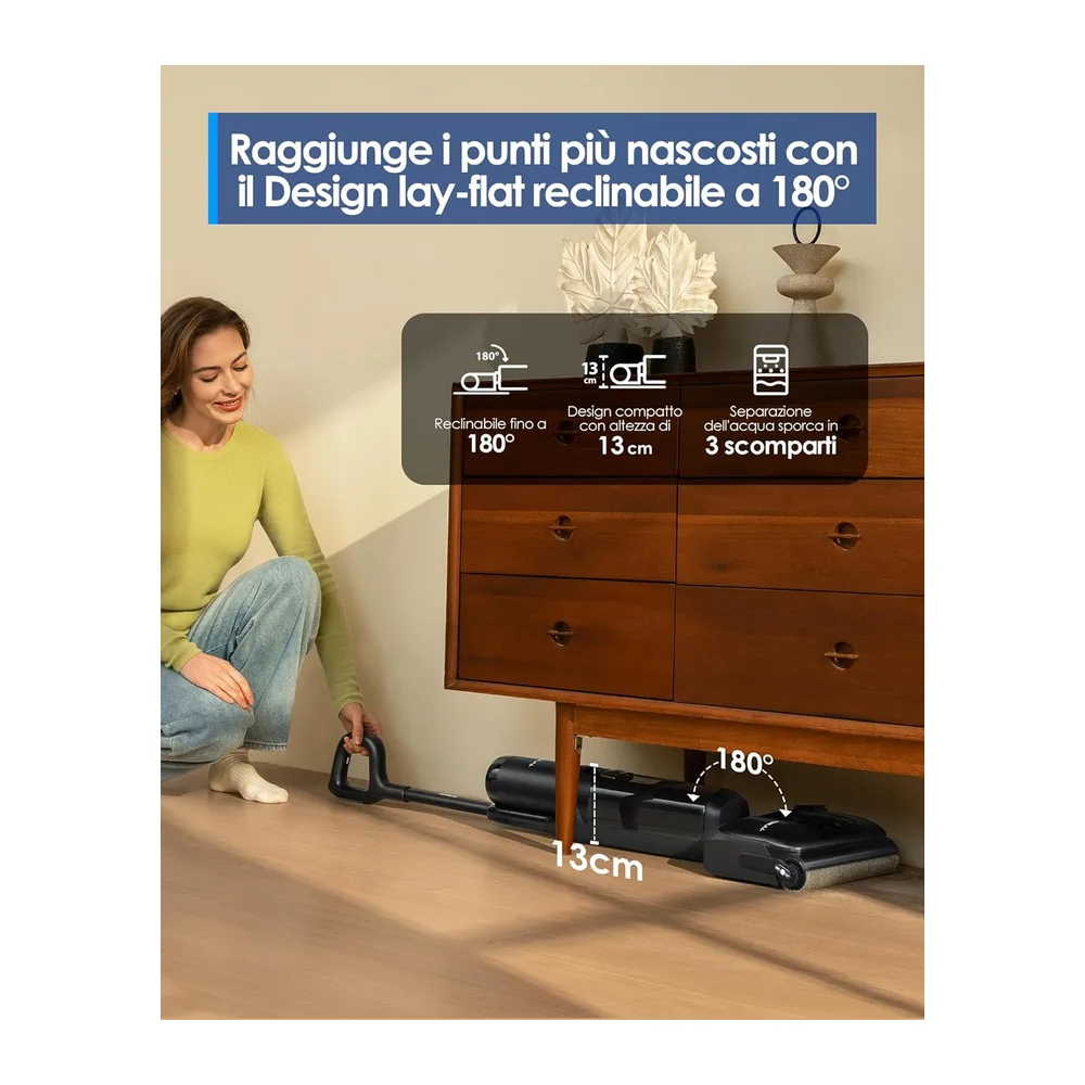 Tineco Floor ONE S7 Stretch Ultra Lavapavimenti aspirapolvere senza fili — 3