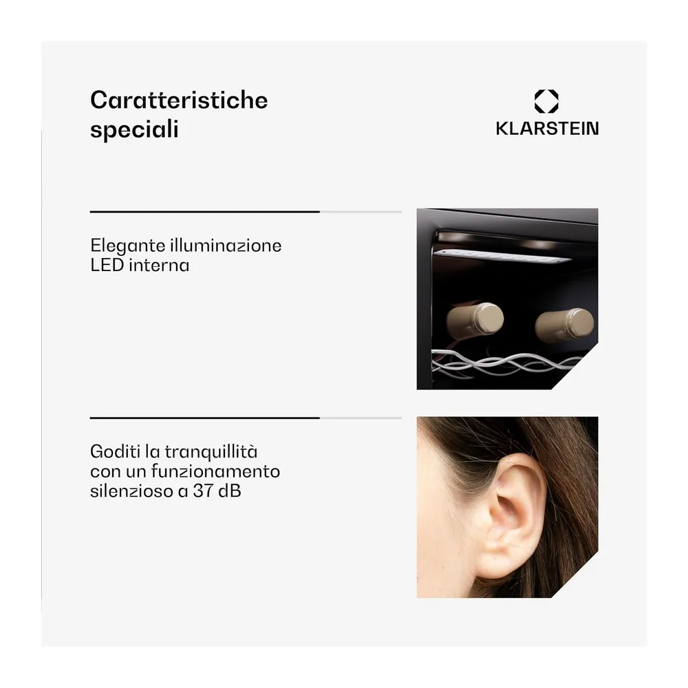 KLARSTEIN cantinetta vino a 1 zona a posizionamento libero — 5