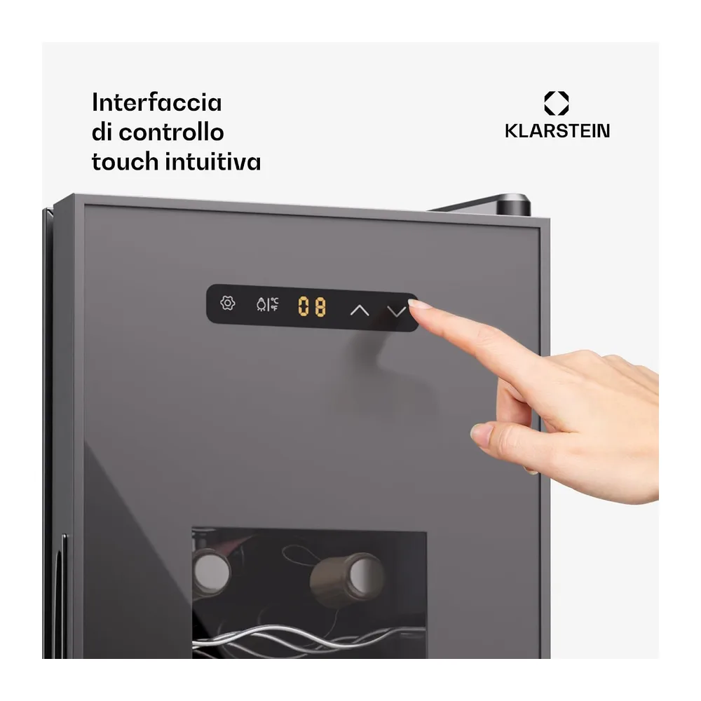 KLARSTEIN cantinetta vino a 1 zona a posizionamento libero — 6