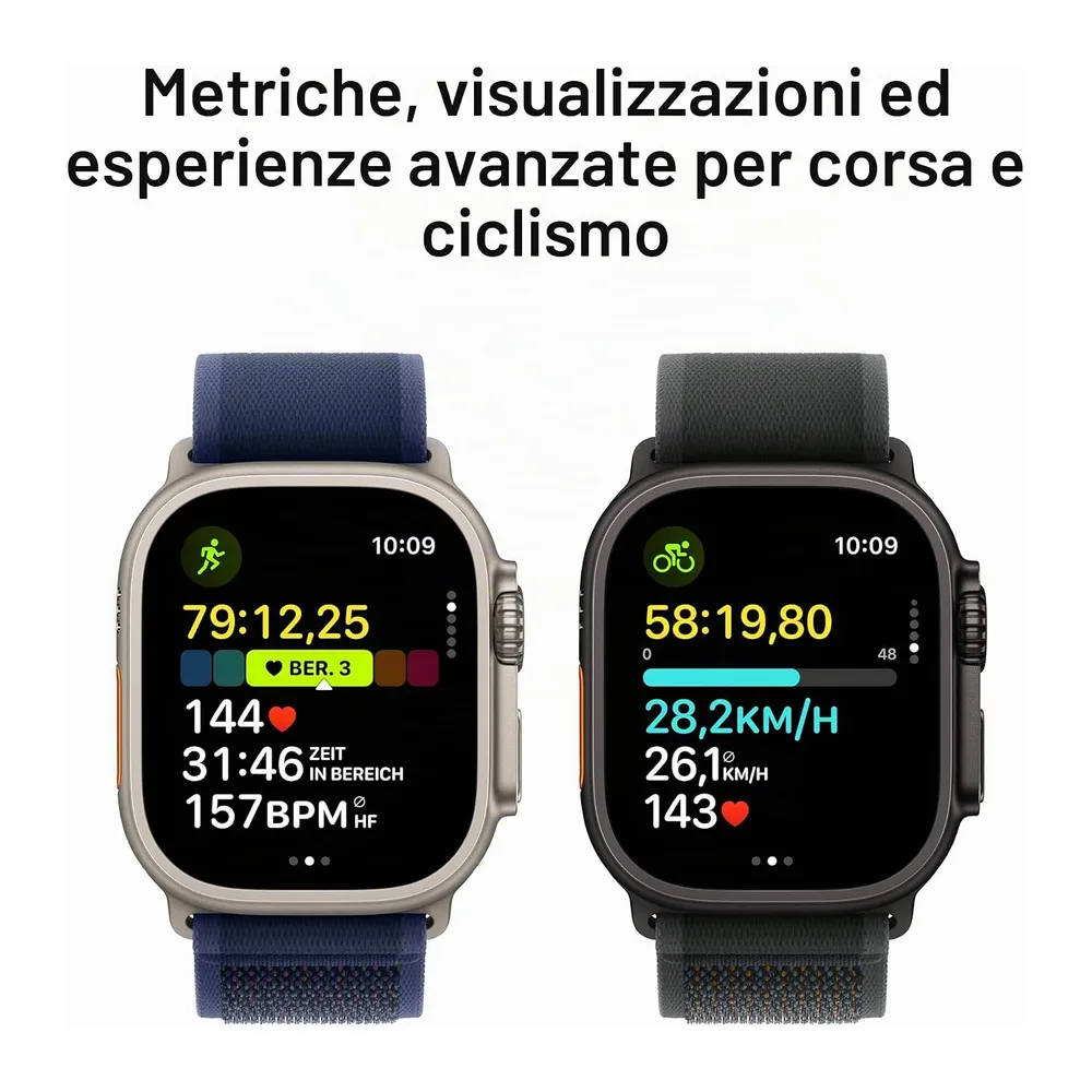 Apple Watch Ultra 2 [GPS + Celular, 49mm] Cassa in titanio nero e Alpine Loop verde, M (Ricondizionato) — 4