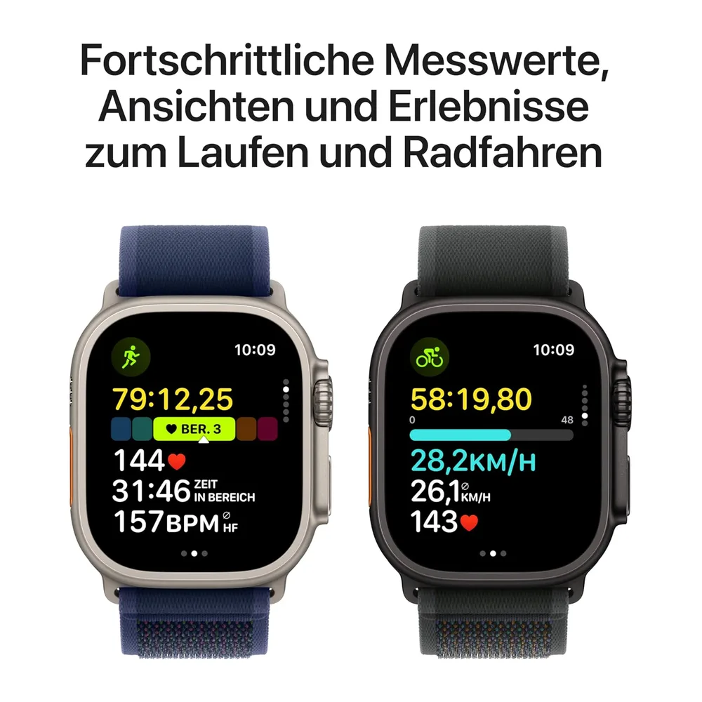 Apple Watch Ultra 2 [GPS + Cellular, 49mm] Cassa in titanio nero con cinturino oceano nero, taglia unica — 4