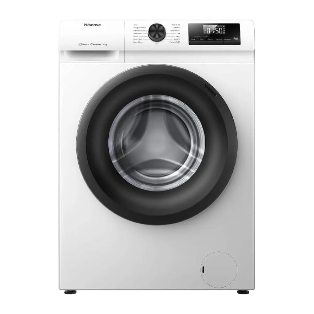Hisense WF1Q1041BW - Lavatrice, classe A, 10 kg, 1400 giri/min, altezza 84,5 cm x larghezza 59,5 cm, colore