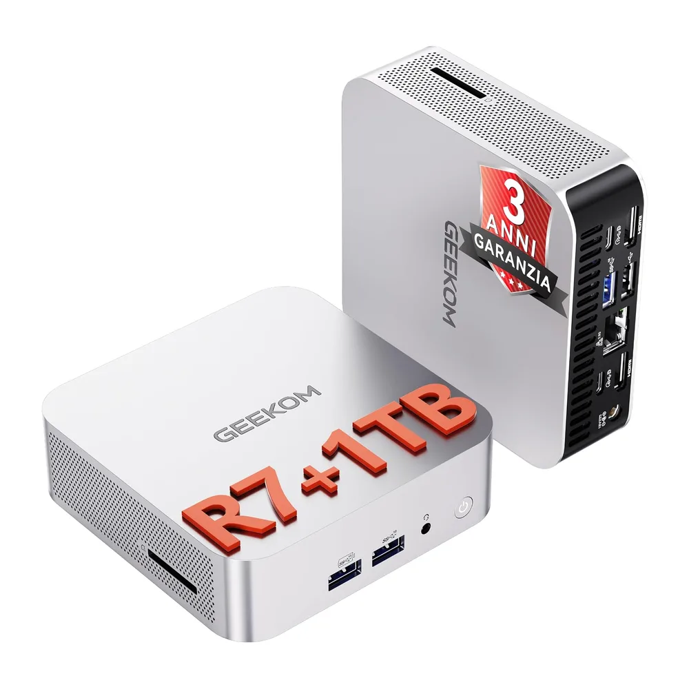 GEEKOM A6 Mini PC [Acquisto per Aziende]con AMD Ryzen 7 6800H