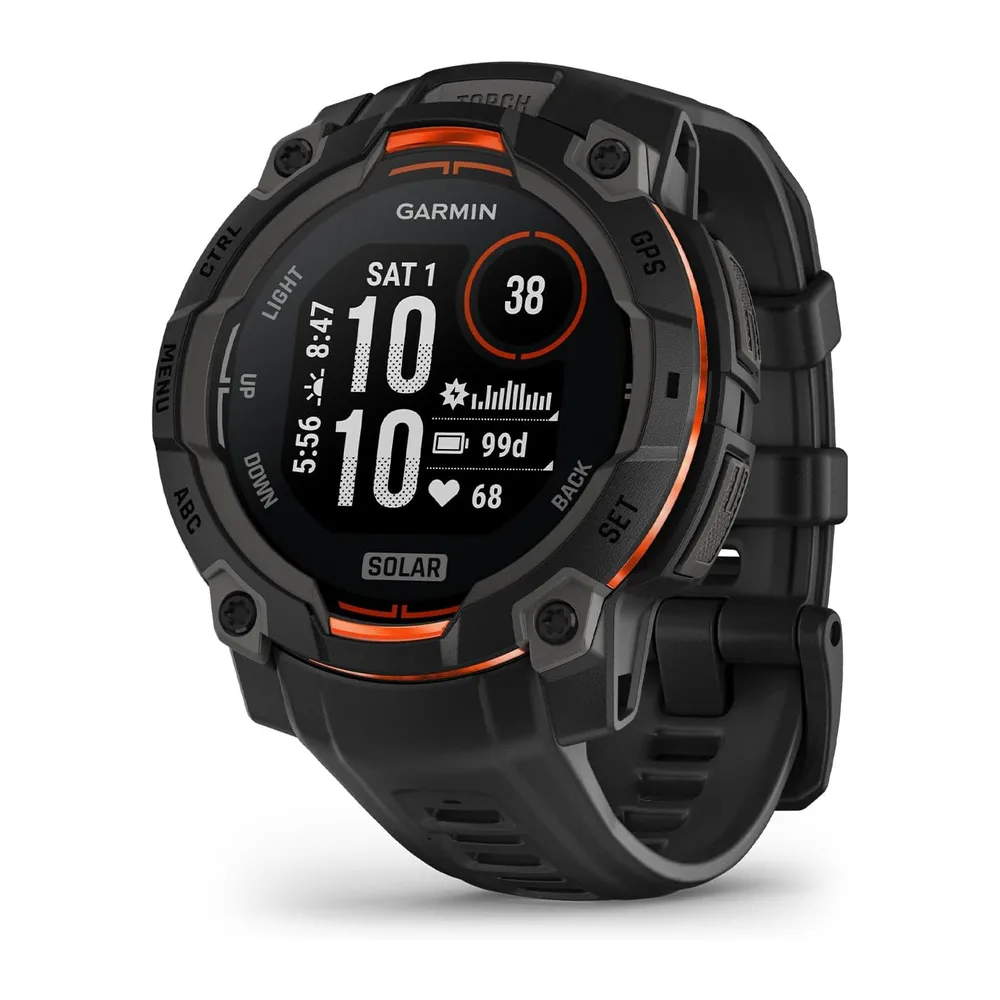 Garmin Instinct 3 Solar, 45mm, Smartwatch GPS Ultra Resistente, Black