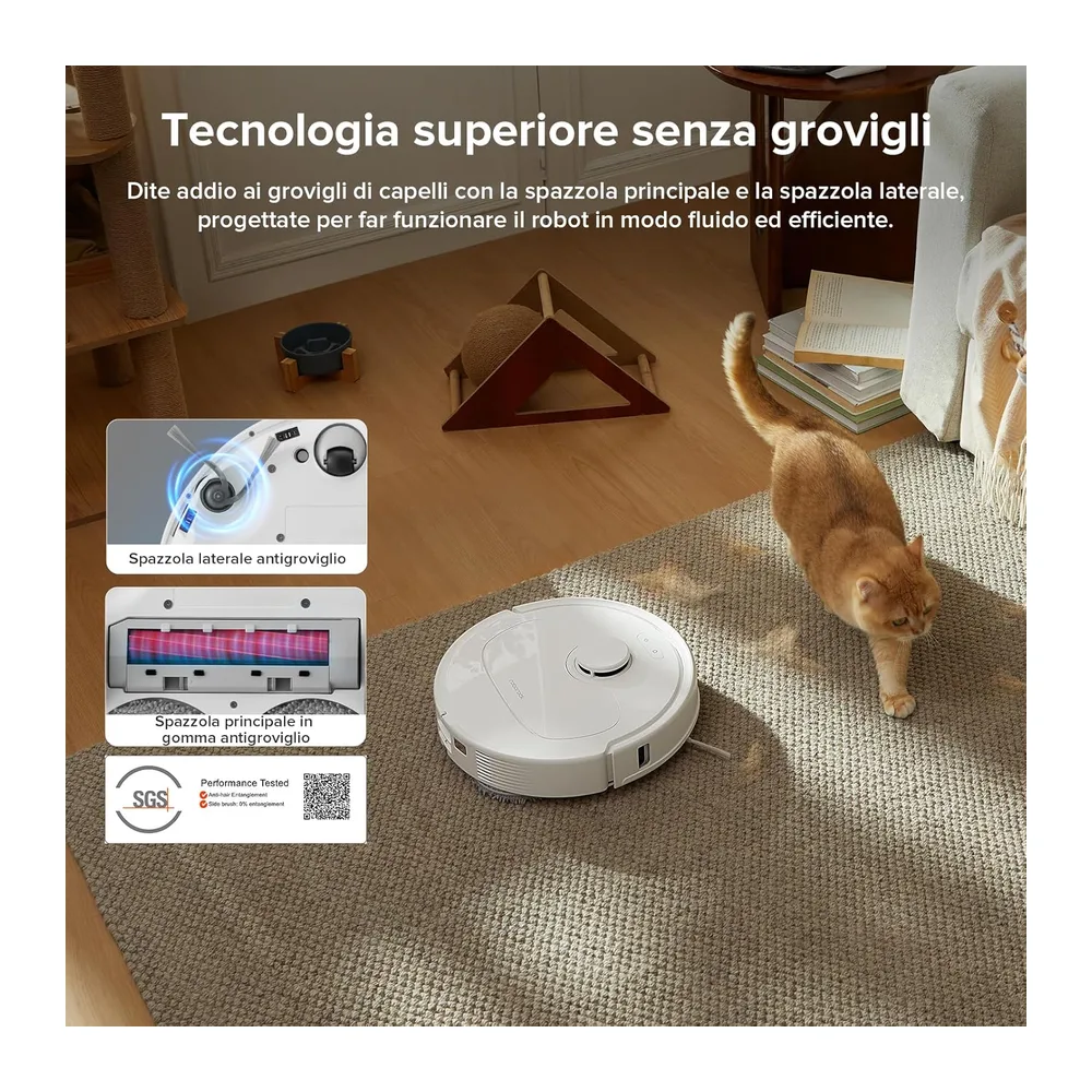 roborock QV 35A Set Robot Aspirapolvere Lavapavimenti — 3