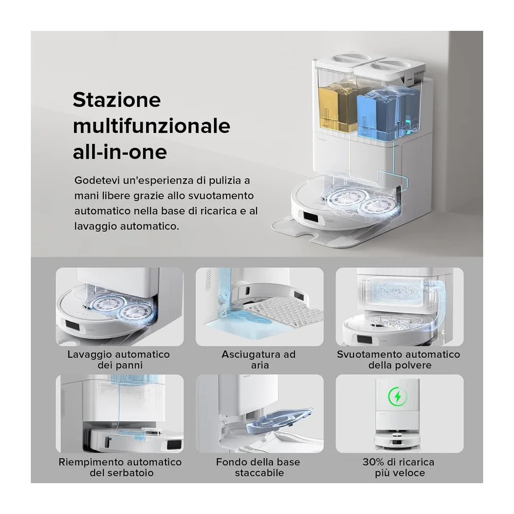 roborock QV 35A Set Robot Aspirapolvere Lavapavimenti — 5