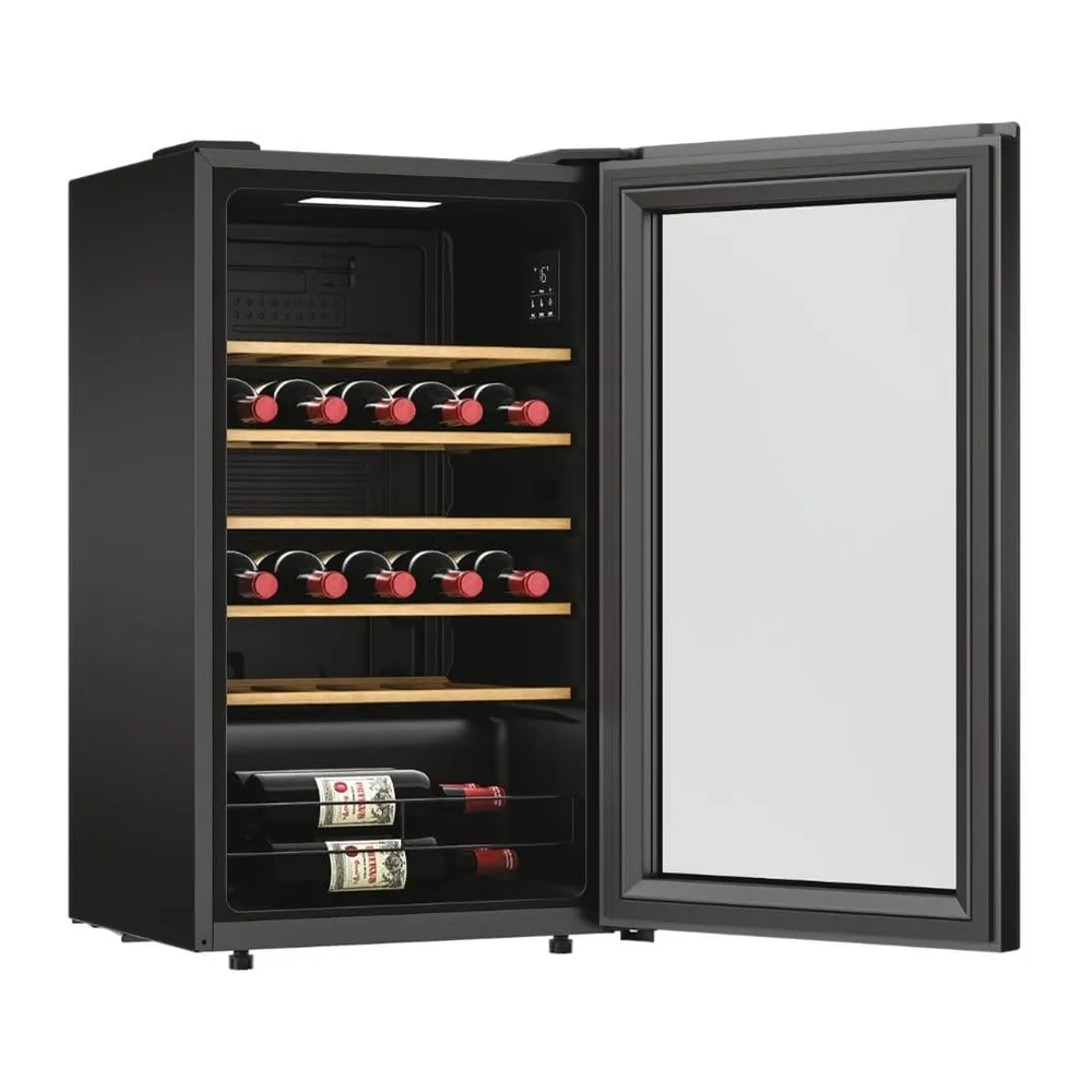 Hoover, Cantina Vino HOWC034, Wine Bank, 34 bottiglie, 37dB, Connessa, Nero, Cantinetta Vino 34 Bottiglie, — 6