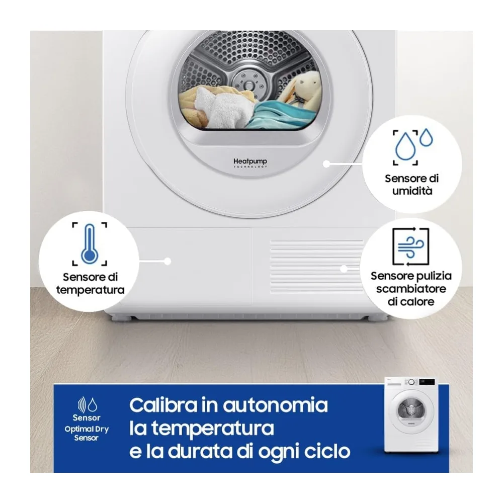 Samsung Asciugatrice Crystal EcoDry DV90DG52A0TE — 3