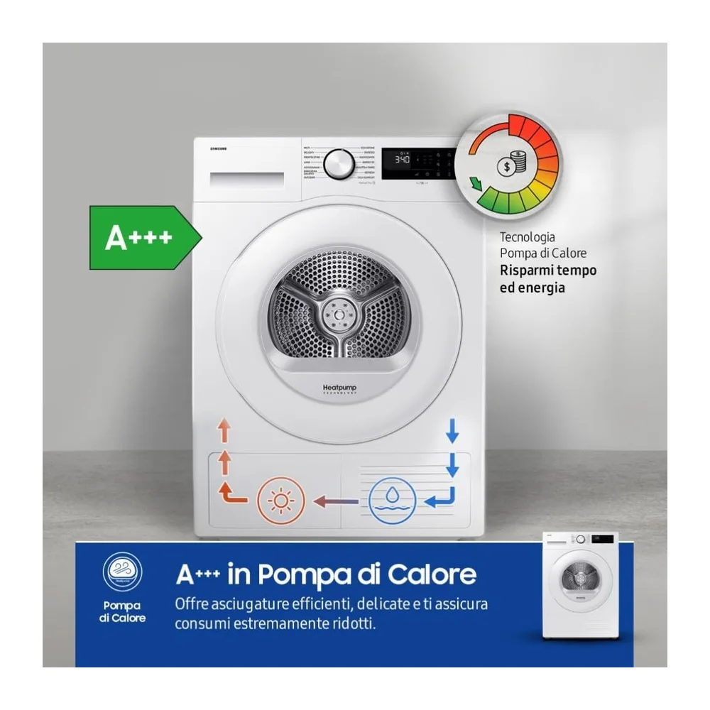 Samsung Asciugatrice Crystal EcoDry DV90DG52A0TE — 4