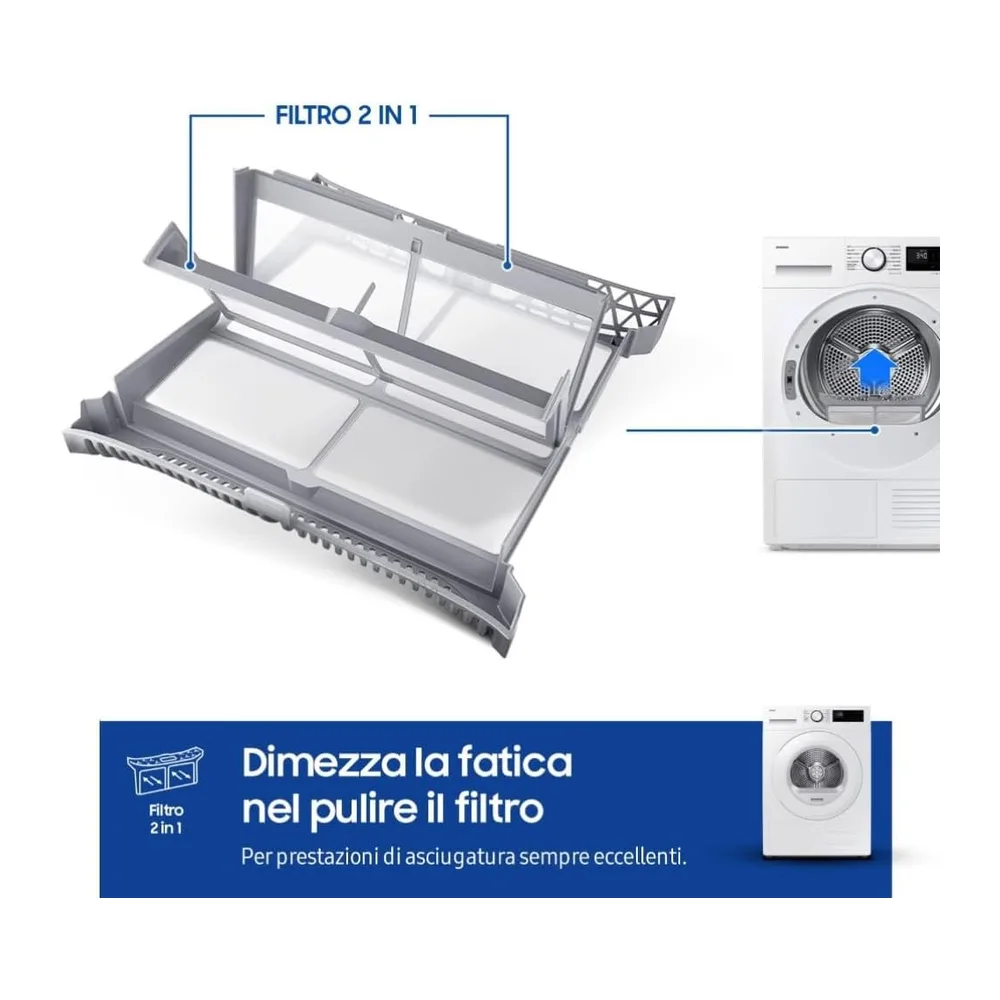 Samsung Asciugatrice Crystal EcoDry DV90DG52A0TE — 5