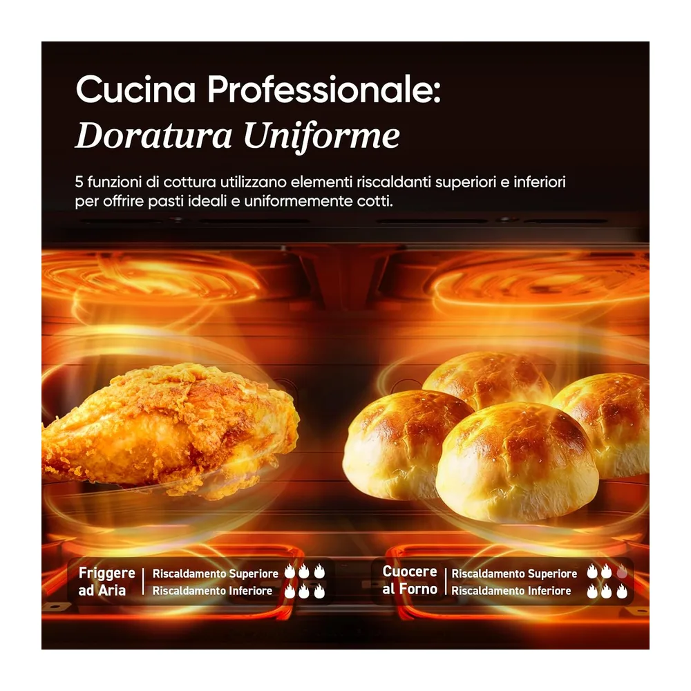 Cosori Twinfry Friggitrice ad Aria 10 Litri Doppio Cestello 5L+5L Con WIFI — 3