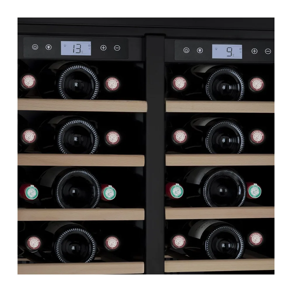 LES PETITS CHAMPS Cantinetta per vino CAVCEDB42 da incasso dual zone — 4