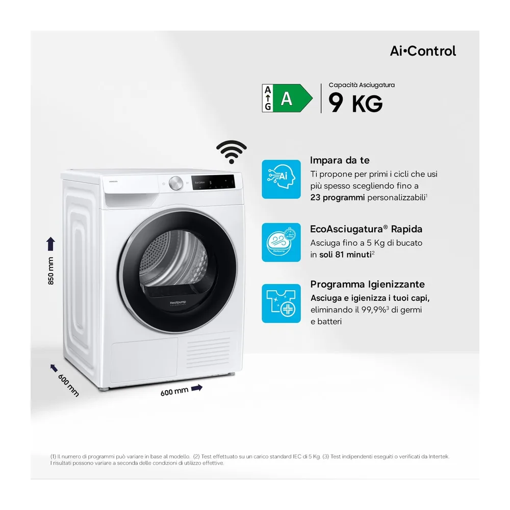Samsung Asciugatrice AI Control DV90DG6845LE/U3 — 2
