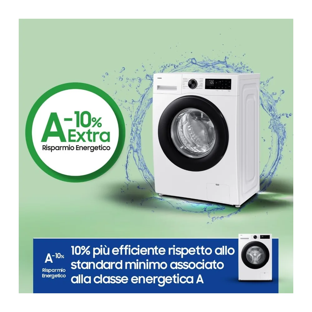 Samsung Lavatrice Slim Crystal Clean WW90DG5G34AEET Libera installazione — 4