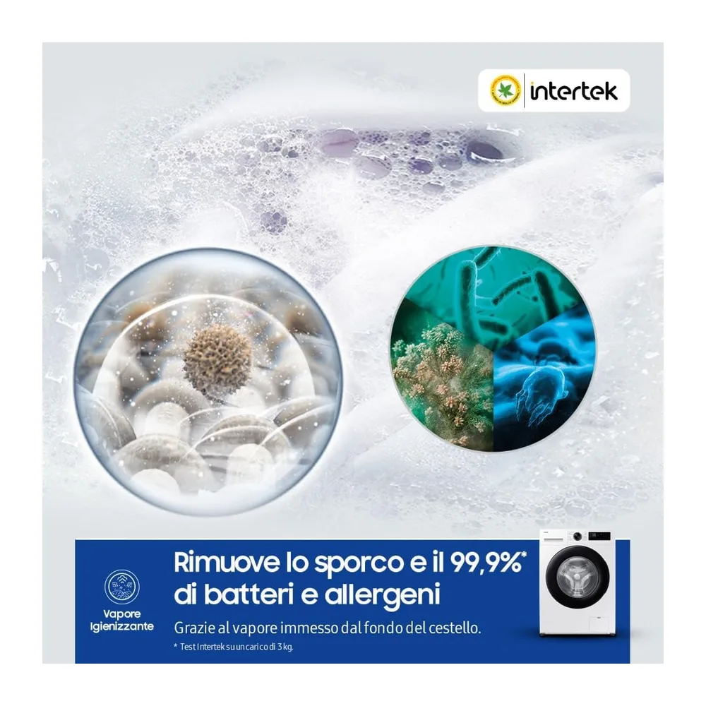 Samsung Lavatrice Slim Crystal Clean WW90DG5G34AEET Libera installazione — 5