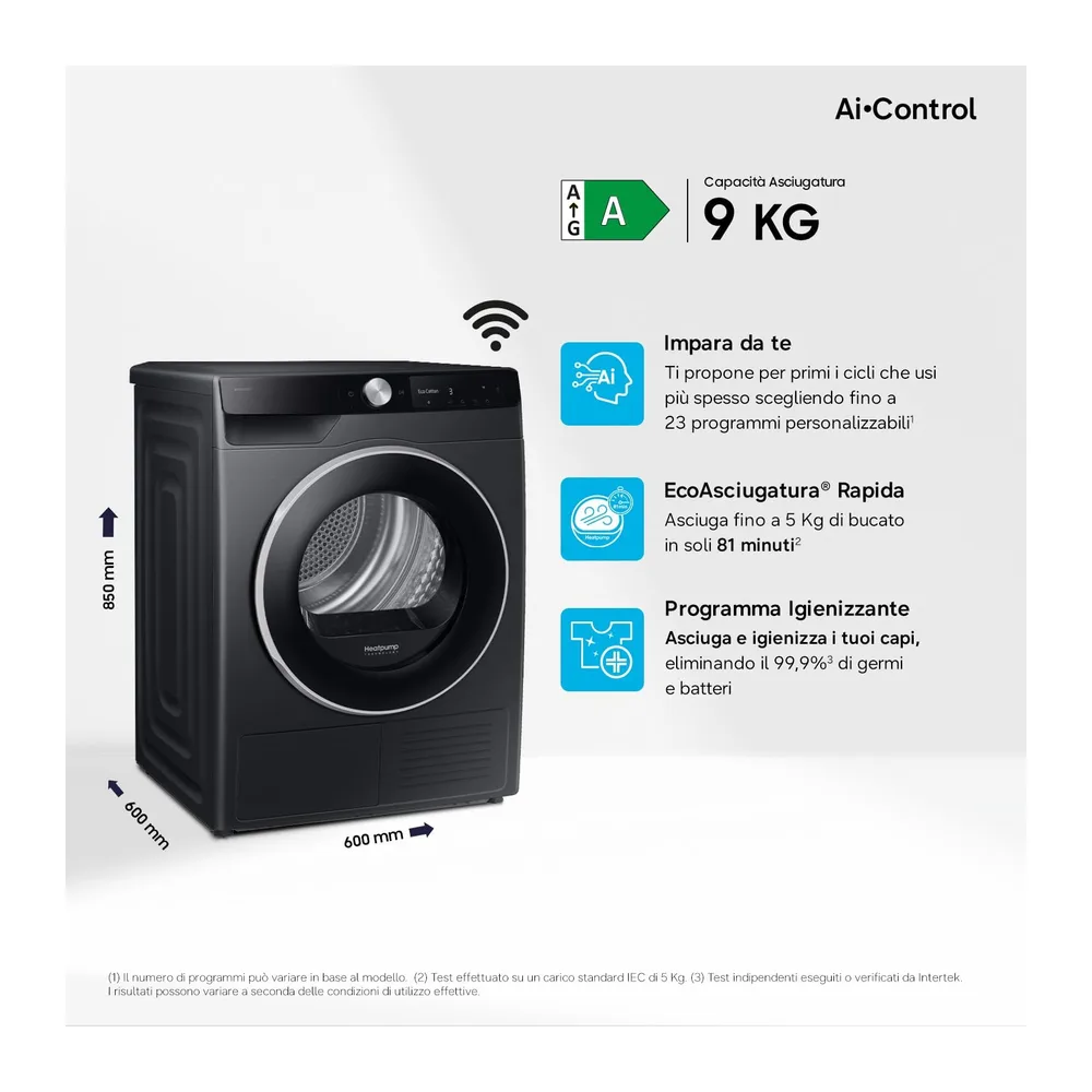 Samsung Asciugatrice AI Control DV90DG6845LB/U3 — 2