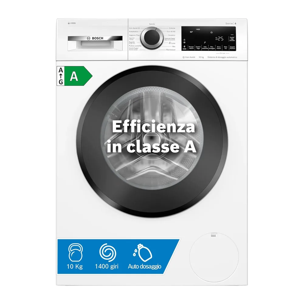 Bosch WGG254F0II Serie 6 Lavatrice 10kg 1400 giri/min [Classe di efficienza energetica A]