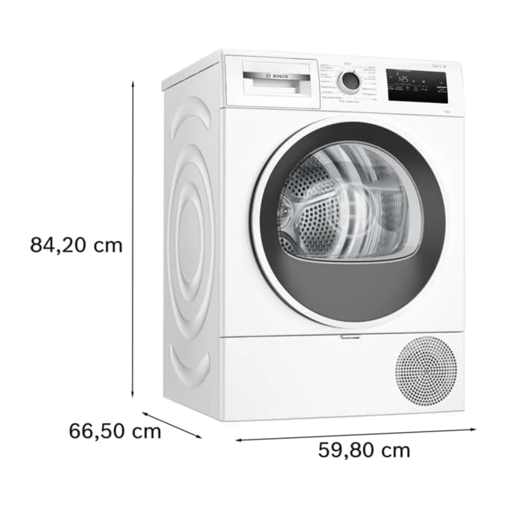 Bosch WTH85218II Serie 4 Asciugatrice a pompa di calore 8kg Bianco [Classe di efficienza energetica D] — 2