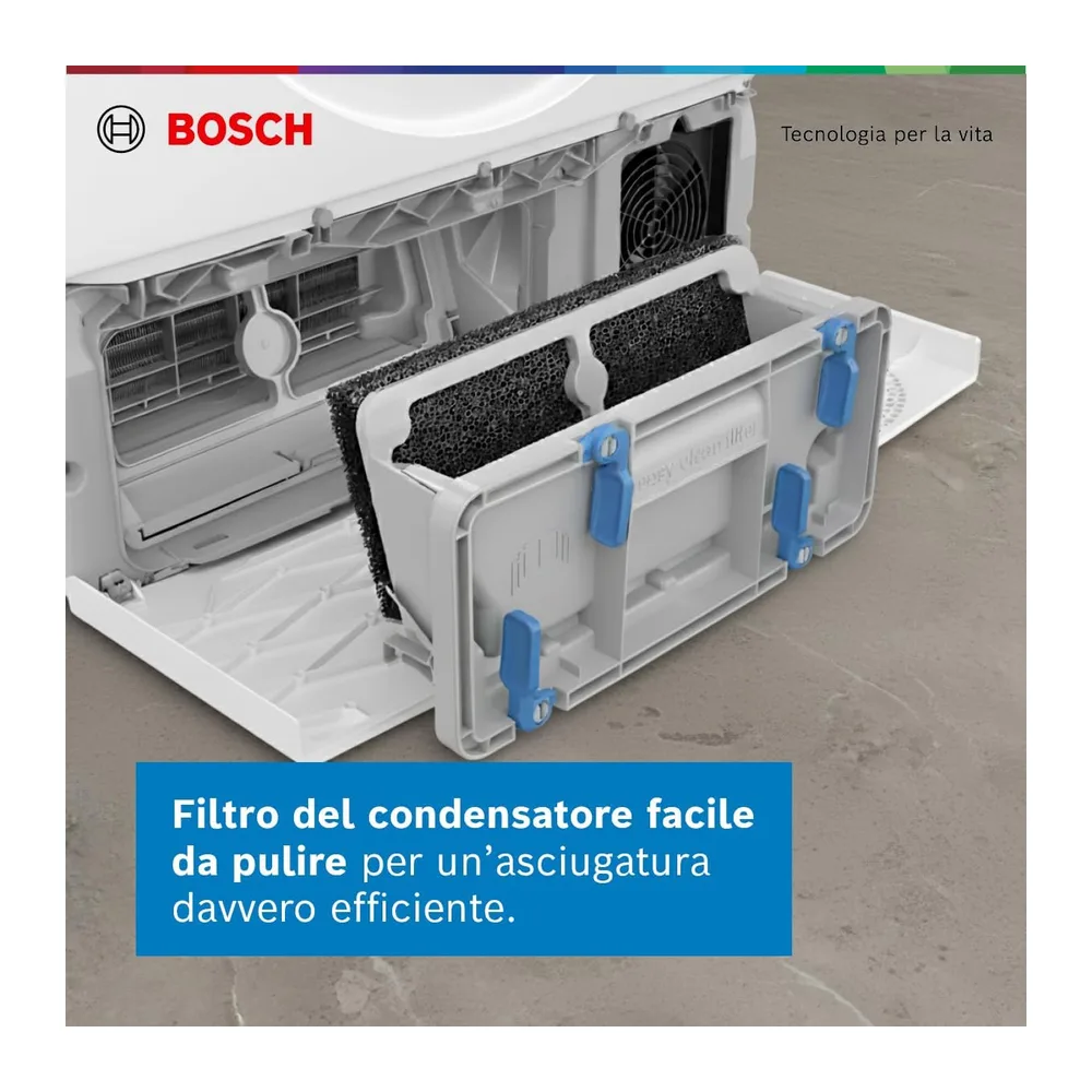 Bosch WQG24200IT Serie 6 Asciugatrice a pompa di calore 9kg Bianco [Classe di efficienza energetica D] — 3