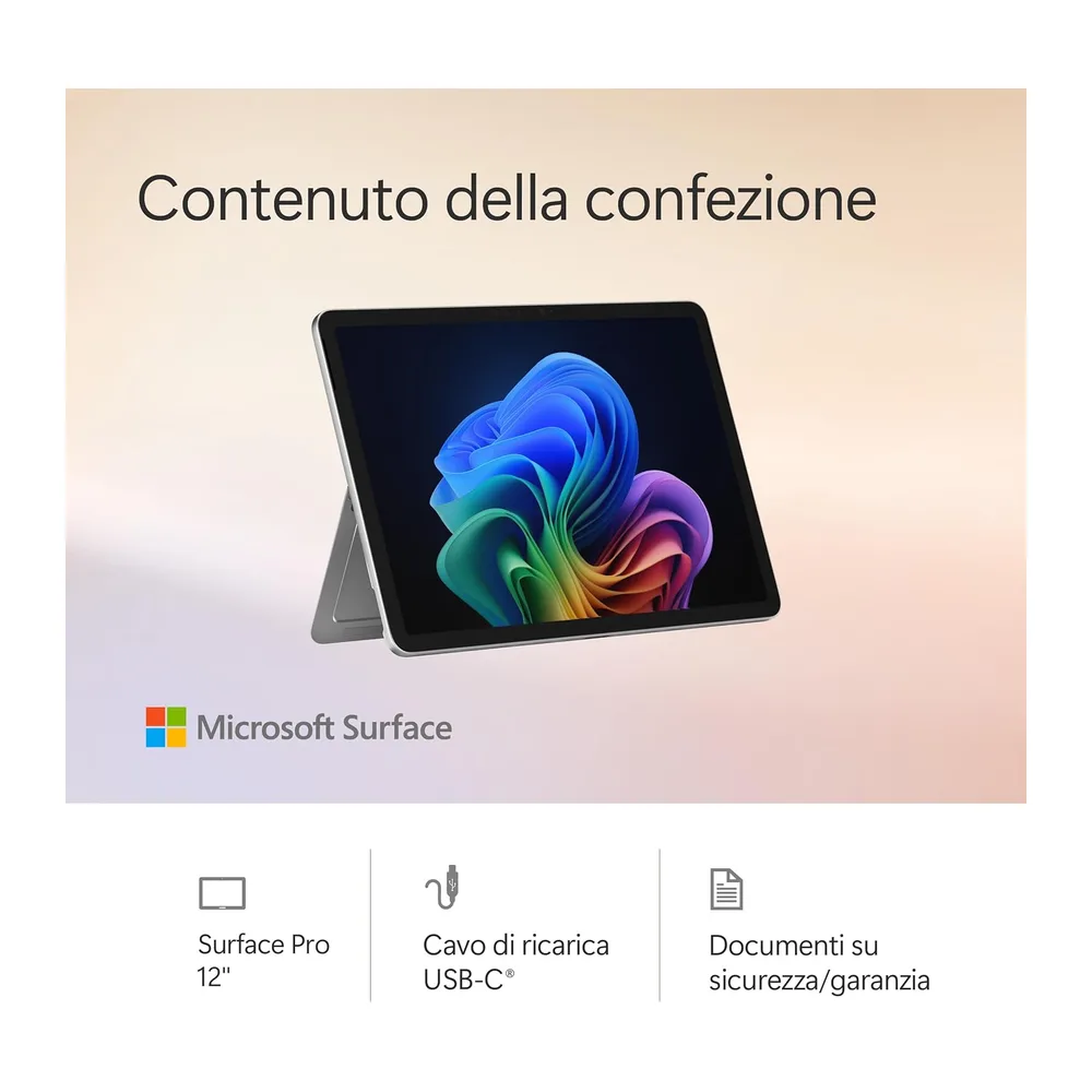Microsoft Surface Pro | Copilot+ PC | LCD Touchscreen 12” | Snapdragon® X Plus | 16GB di RAM | 512GB di — 6