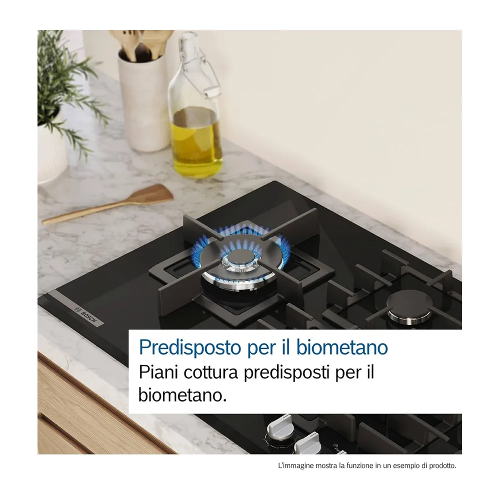 Bosch PGP6B6K80 Serie 4 Piano cottura a gas 60 cm acciaio smaltato Nero — 2