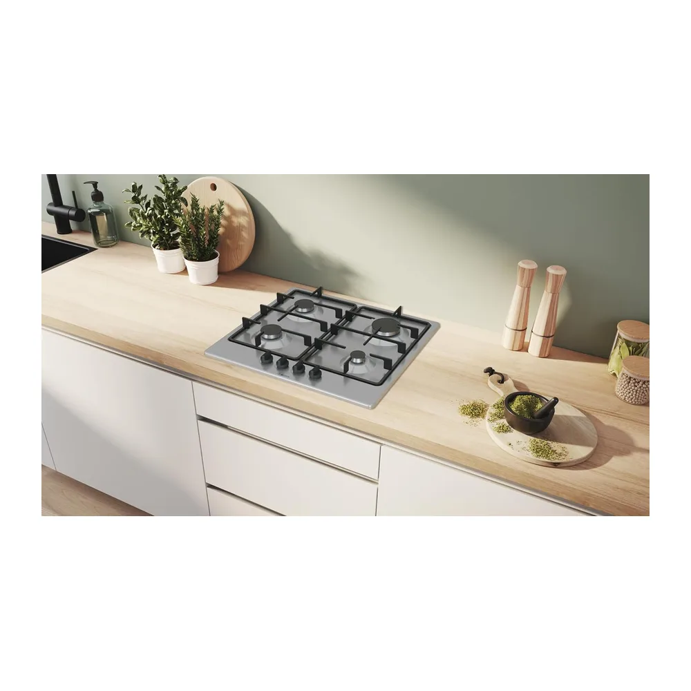 Bosch PGP6B5K60 Serie 4 Piano cottura a gas 60 cm 4 bruciatori Acciaio inox — 2
