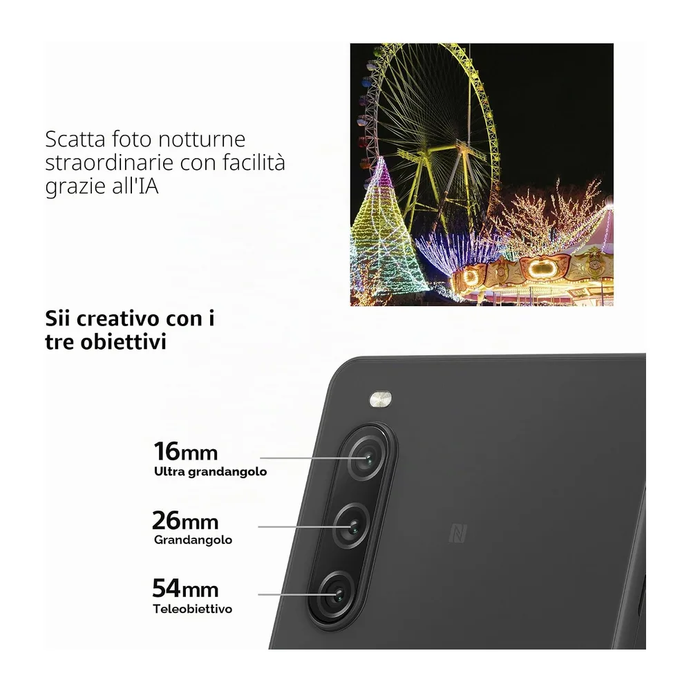 Sony Xperia 10 V 5G 128GB/6GB RAM Dual-SIM weiß (Ricondizionato) — 6
